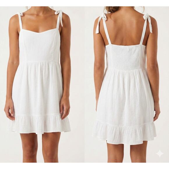 Old Navy Dresses & Skirts - Old Navy Womens XL White Cami Dress NEW NWT 100% Cotton